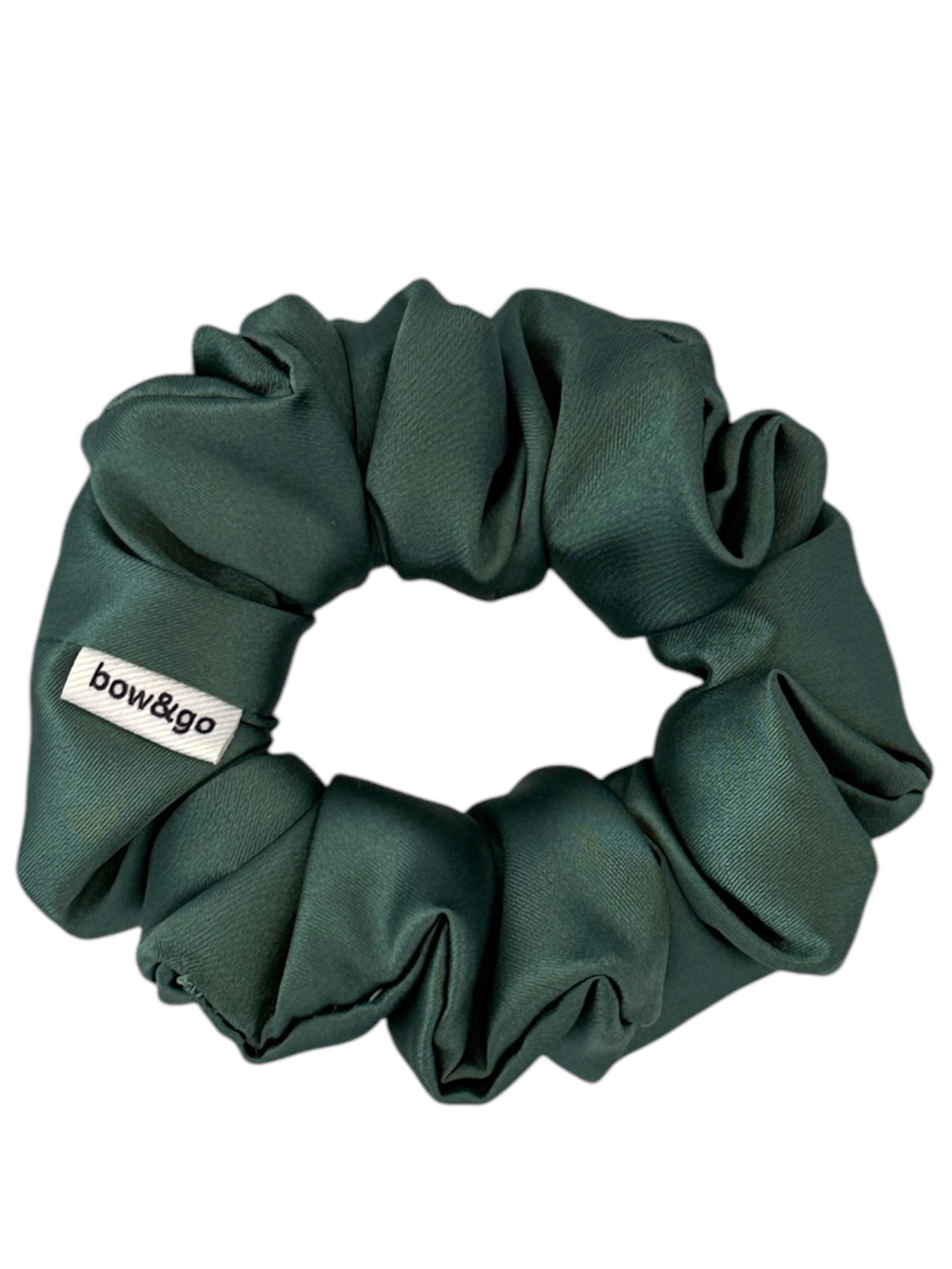 Emerald Glow zelená scrunchie.