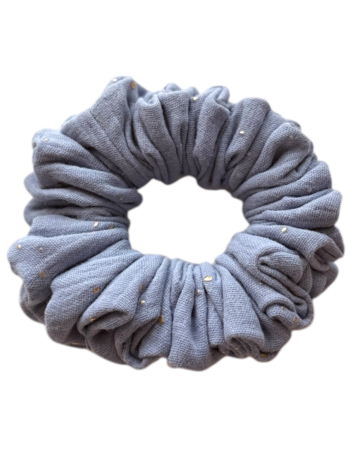 Blue Mist mušelínová scrunchie