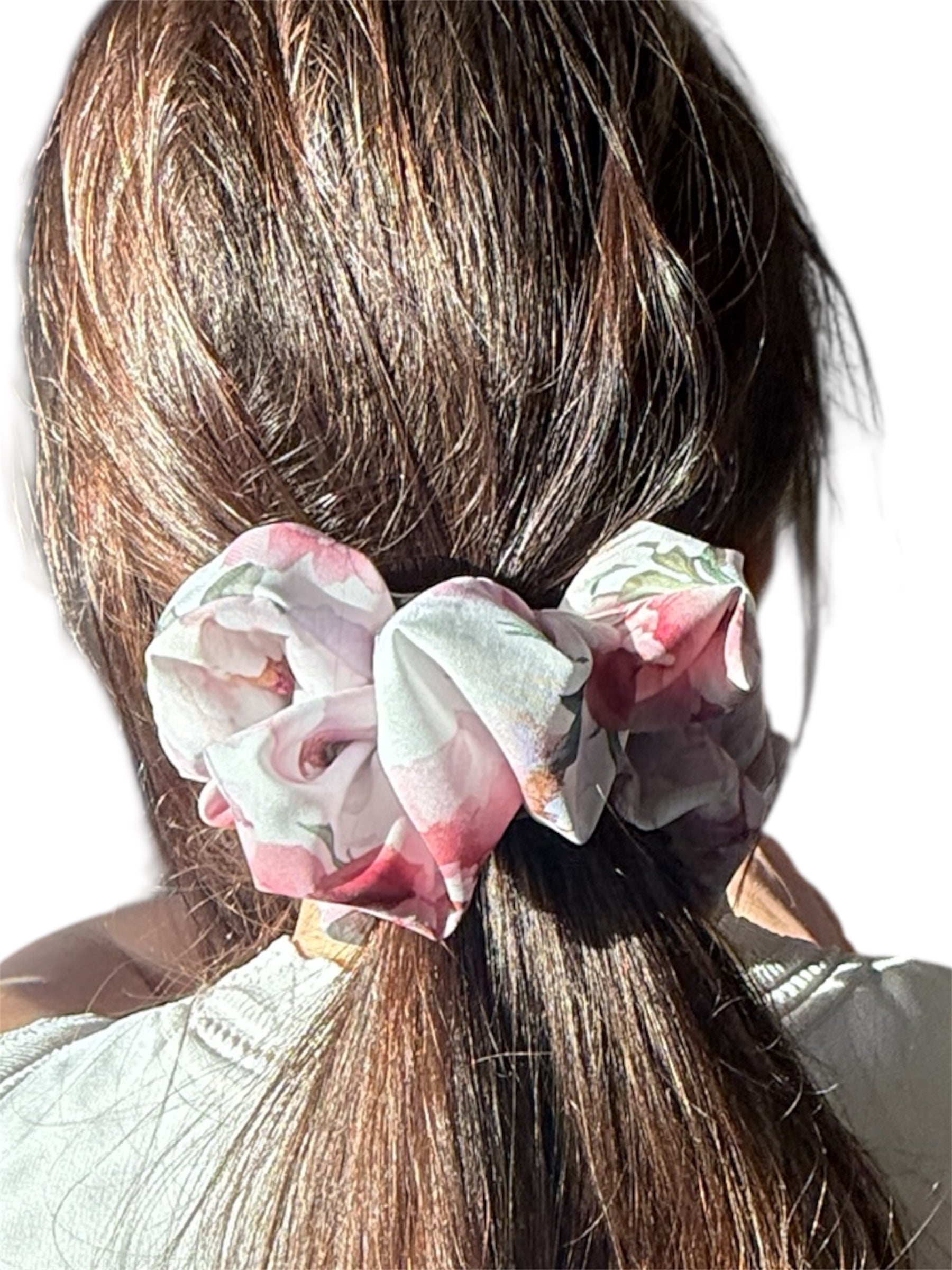 Peony Whisper scrunchie.