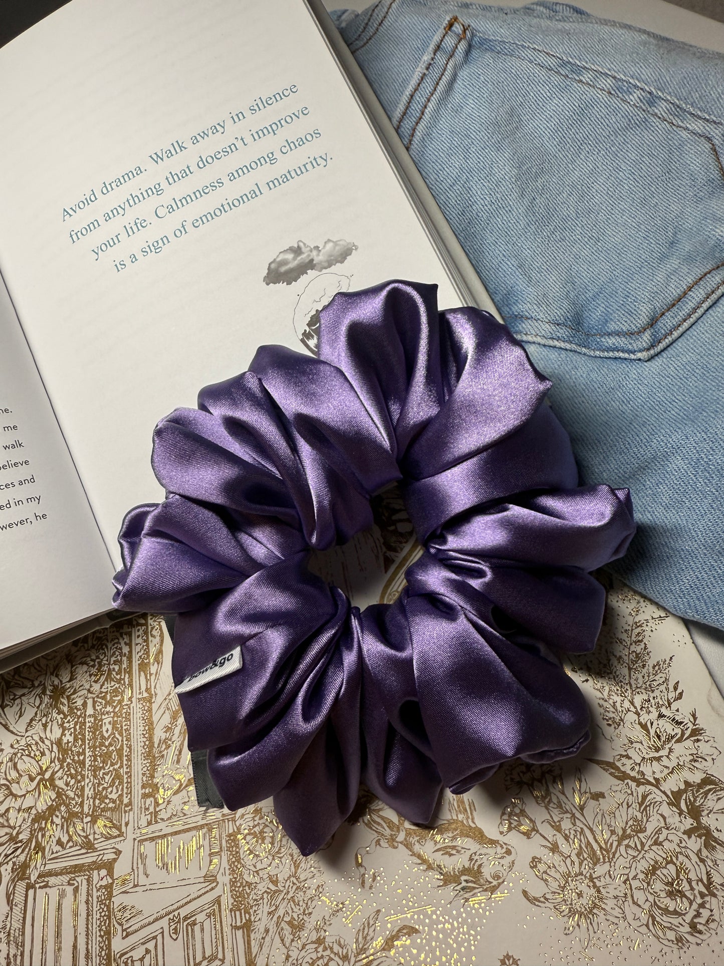 Lavender Bliss scrunchie.