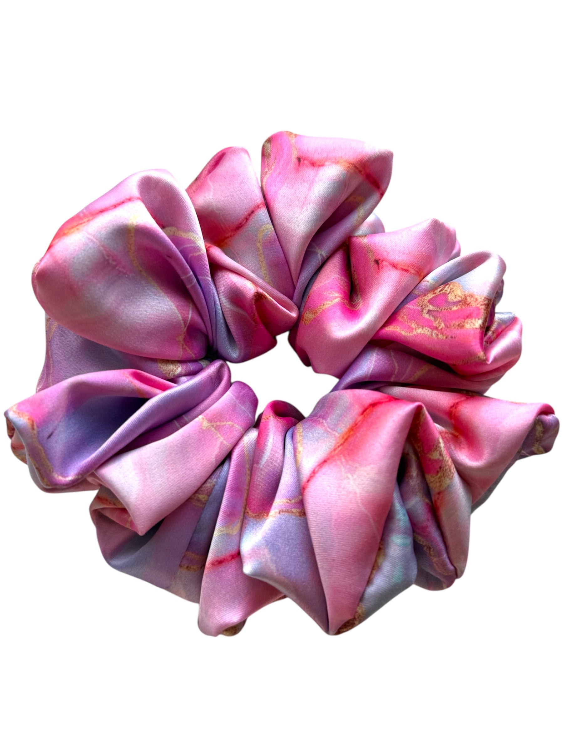 Bubble Rose scrunchie mramor.