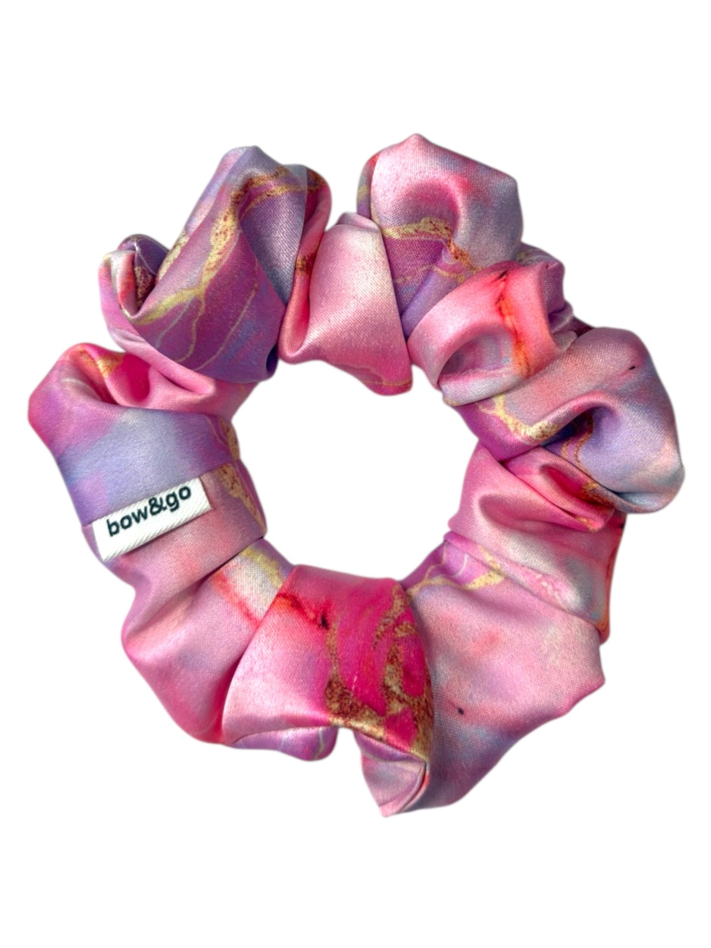 Bubble Rose scrunchie mramor.