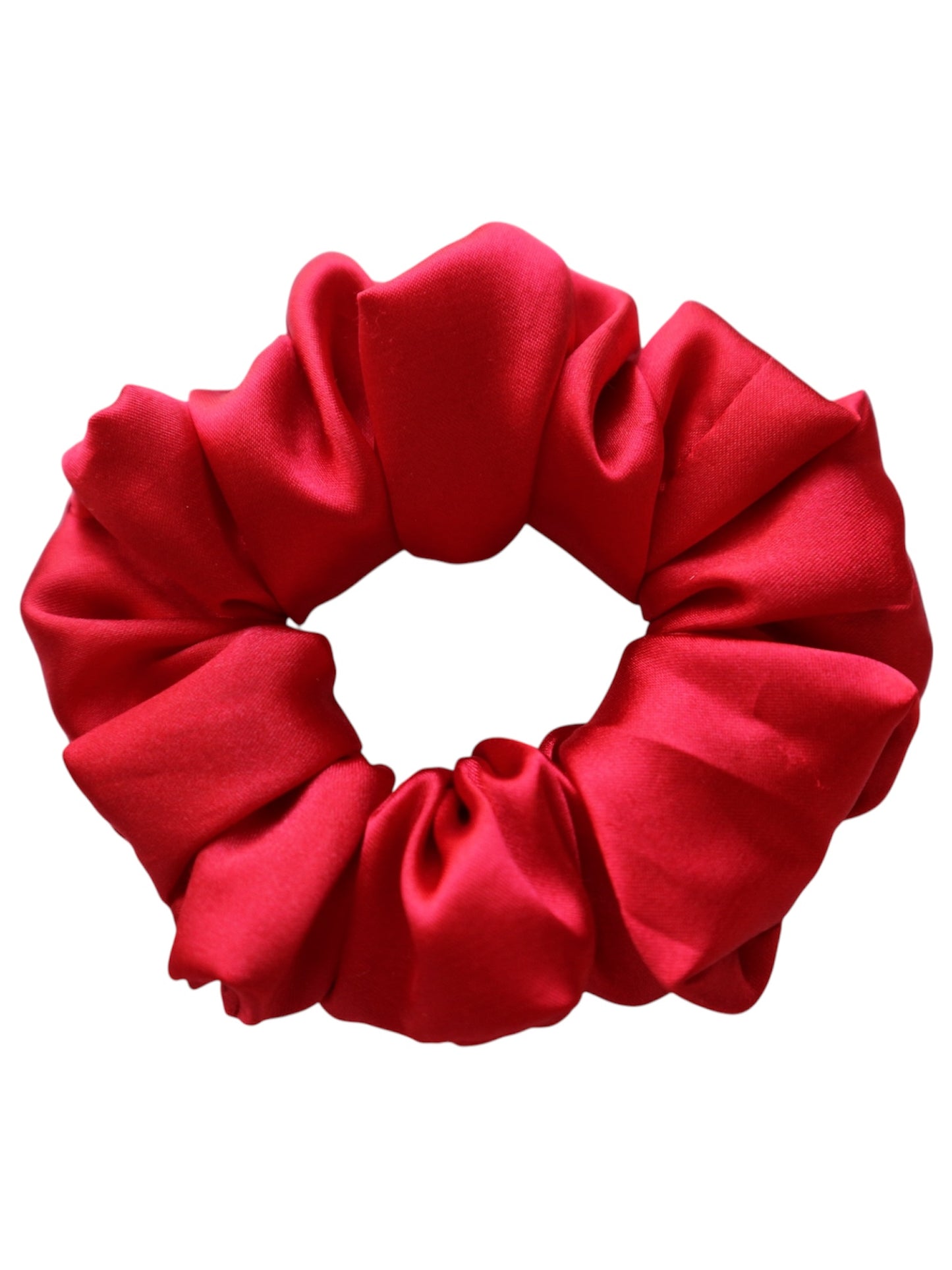 Scarlet Satin scrunchie