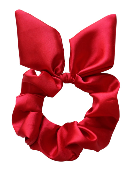 Scarlet Bow scrunchie s mašličkou