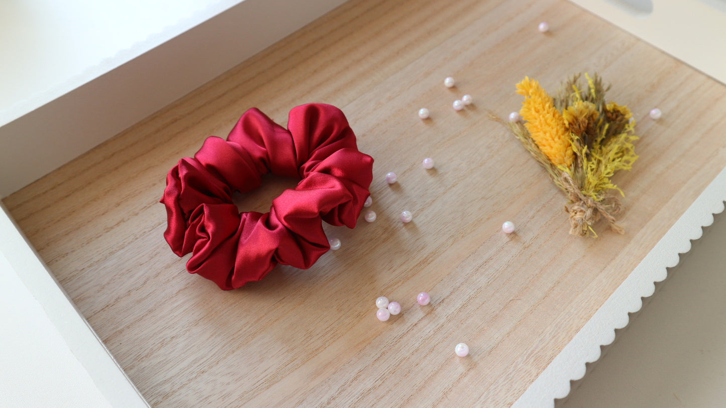 Ruby Wine scrunchie