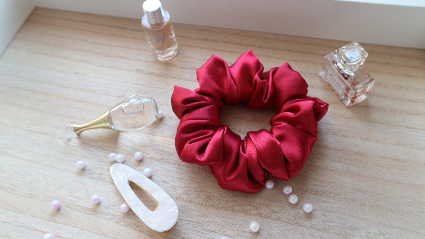 Ruby Wine scrunchie