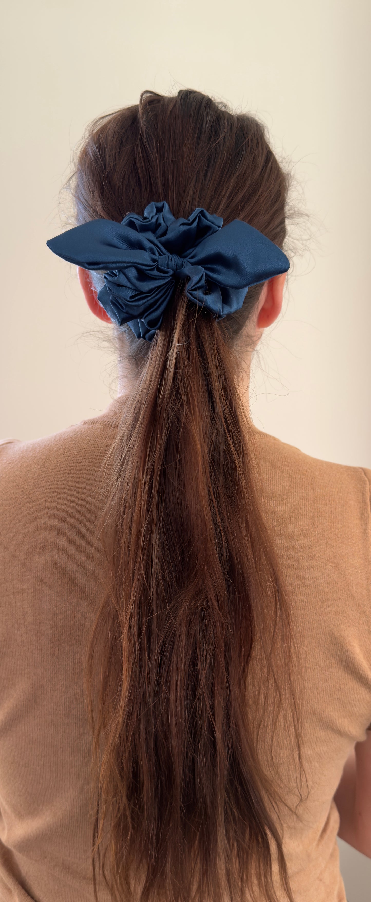 Sapphire Bow scrunchie